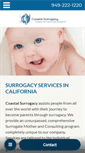 Mobile Screenshot of coastalsurrogacy.com